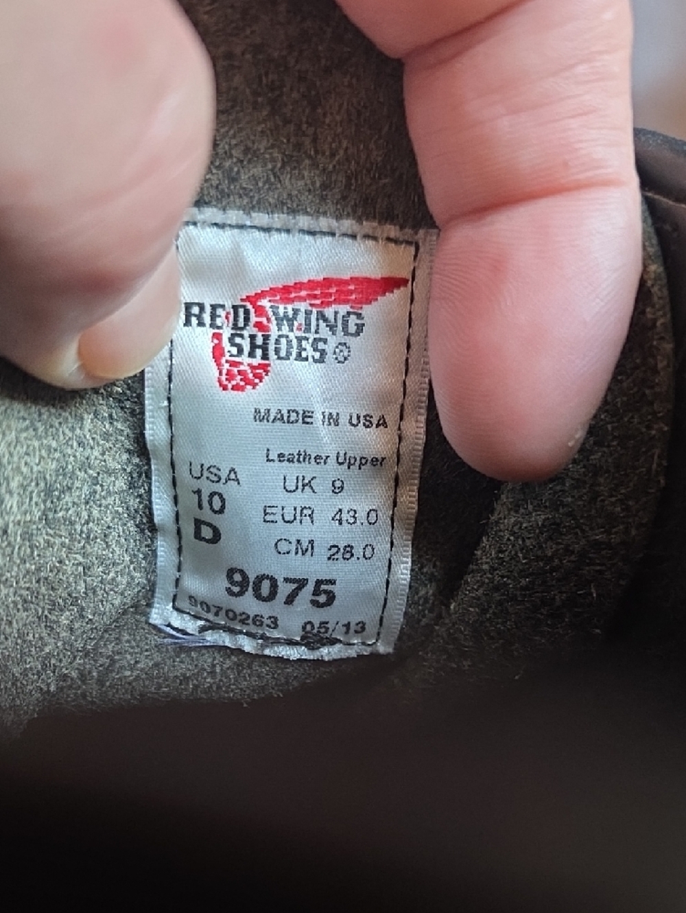 Red Wing Shoes Black Leather Moc Toe Boots with Cream Outsole - Picture 4 of 10